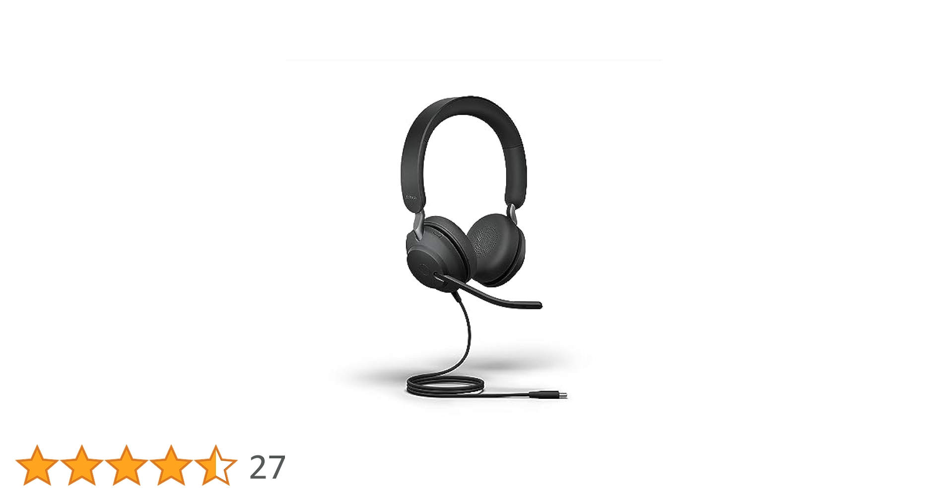 ヘッドホン Jabra EVOLVE2 40SE Jabra Evolve2 40 SE USB-C, MS Stereo - Noise-Cancelling Headset.